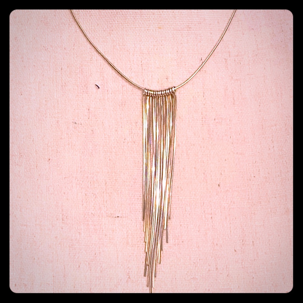 Sterling Silver Fringe Necklace
